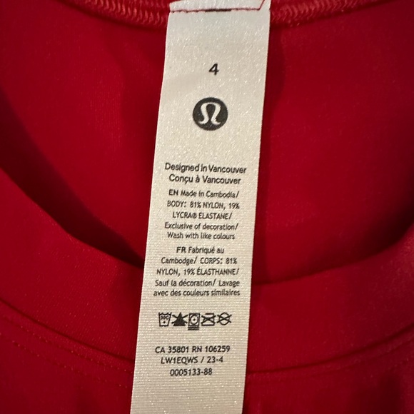 Lululemon 🔥RARE🔥 Dress Align Midi Dark Red color 🔥SOLD OUT🔥 - Picture 7 of 10